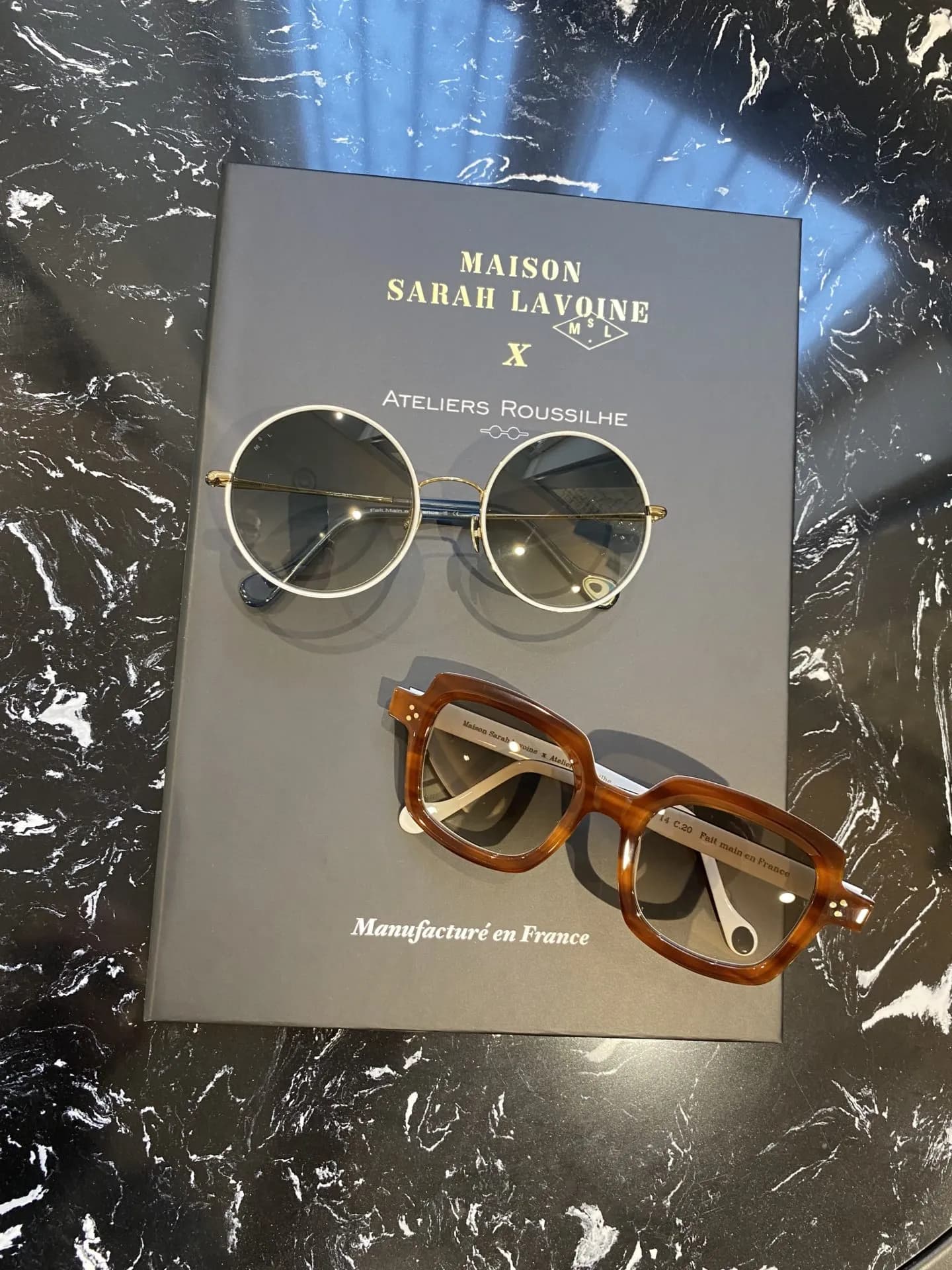 Lunettes Maison Sarah Lavoine x Ateliers Roussilhe, manufacturées en France