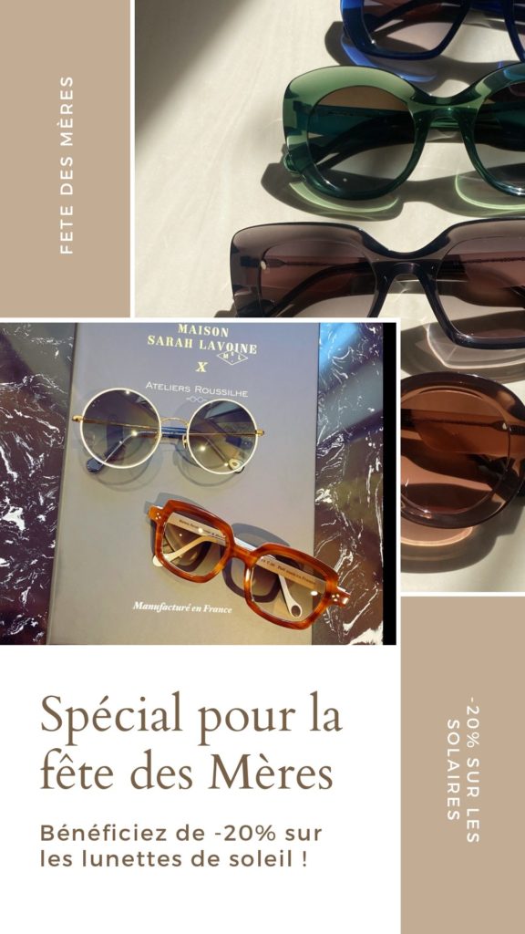 🌞🎉 Offrez un cadeau lumineux pour la Fête des Mères ! Ce week-end, profitez de -20% sur toutes nos lunettes de soleil. Venez faire plaisir à votre maman avec style et protection. 🎁👓
Ne manquez pas cette offre exclusive !